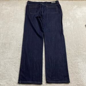 ERMENEGILDO ZEGNA Jeans Mens Sz 40 Straight Leg Denim Stretch Designer Dark Wash